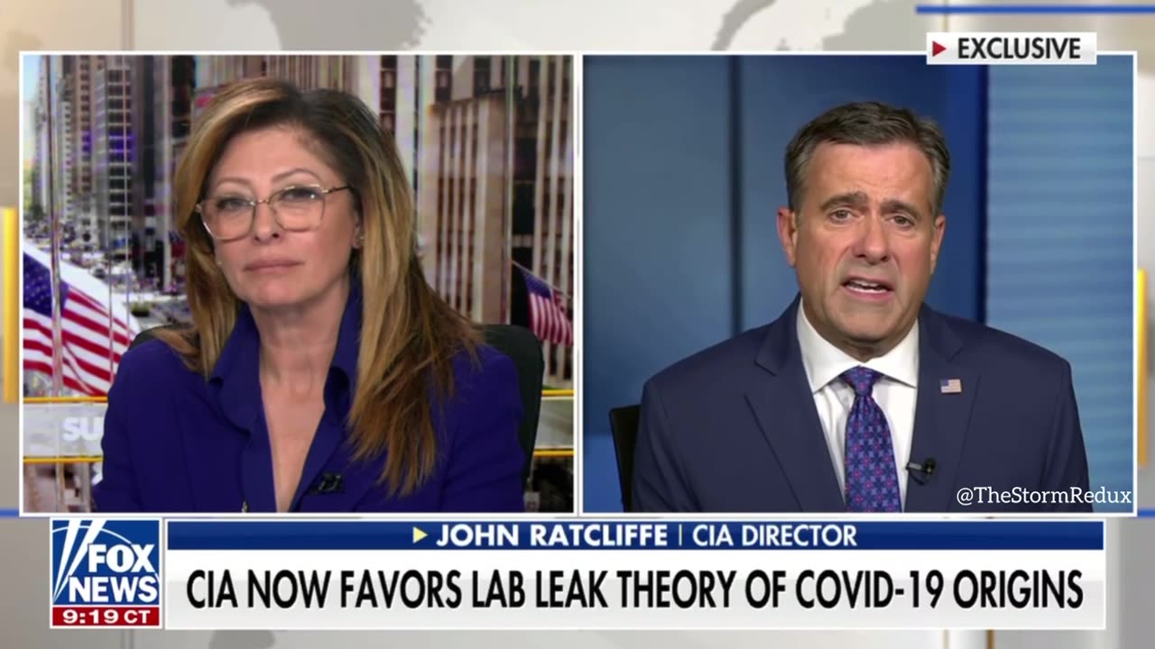 Maria Bartiromo just asked the Director of the CIA if Covid was released
