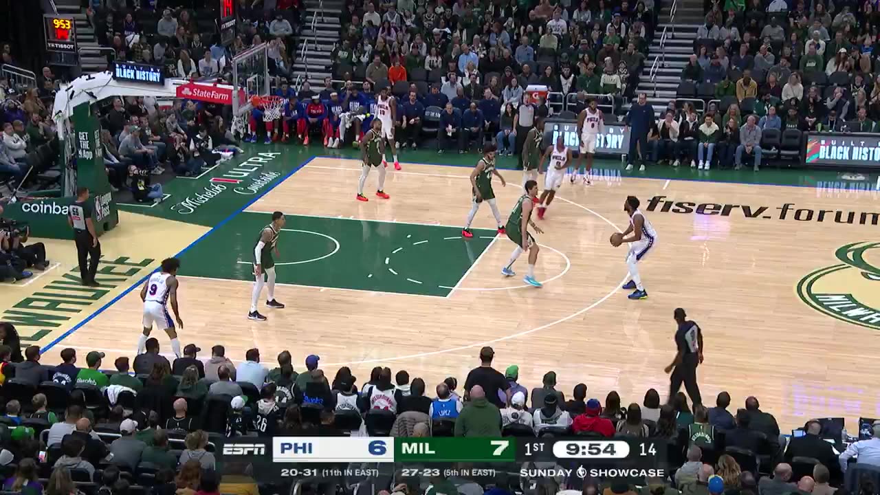 NBA - Early triple from Joel Embiid!