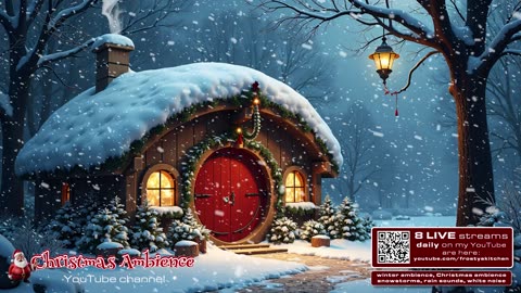 Relaxing Christmas Ambience Holiday Vibes Snowstorm Sounds 96