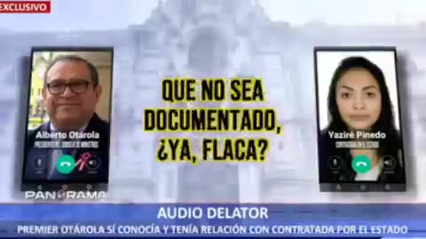 Audio de Alberto Otárola con Yaziré Pinedo.