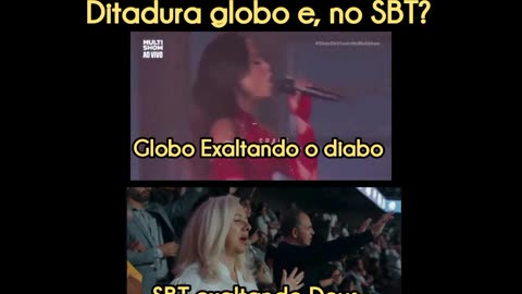 O que está passando na TV da Ditadura globo e, no SBT?