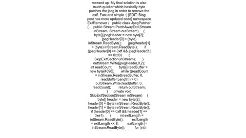 Simple way to remove EXIF data from a JPEG with .NET