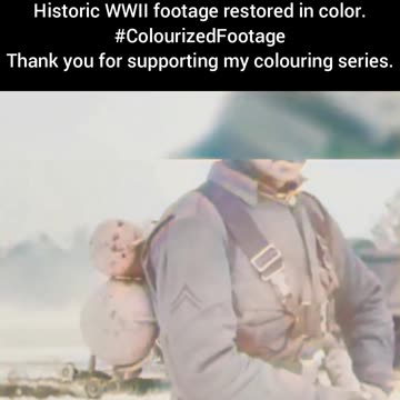 Canadian Soldier Examines Flamethrower 1944 WWII Colourized Footage #WWIIHistory