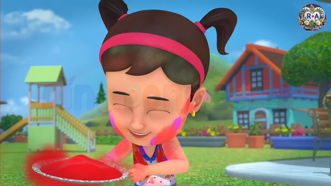Holi Hai | होली है | Hindi Rhymes for Children #HoliHai #virals #instagood #kids #videos #HoliSong