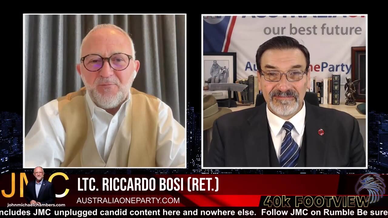 Riccardo Bosi With Updates on the War With the Masonic Deep State Scumbags, PTSD and More