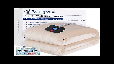 Westinghouse Electric Blanket Twin Size Super Cozy Soft Flannel 62" x 84" Review