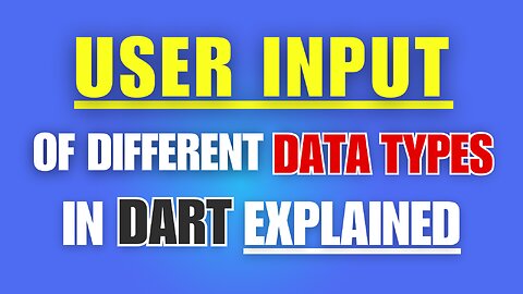 How to Take User Input of Different Data Types in Dart 2025 | M. Azeem