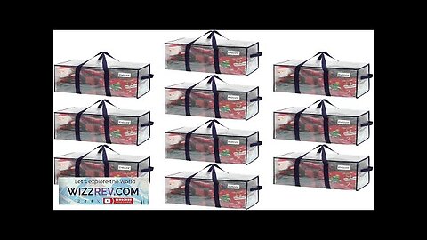 VENO 10 Pack Moving Bags and Large Christmas Storage Bins with lids. Review