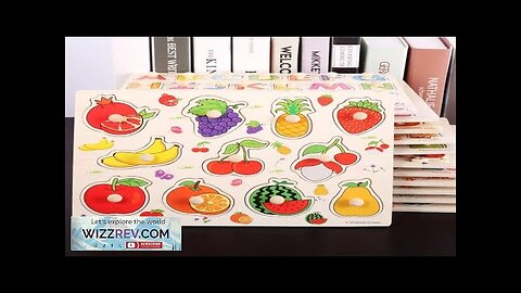 Children Wooden Nail Grab Board Puzzle Cognition Fruits Vegetables Transportation Colour Review