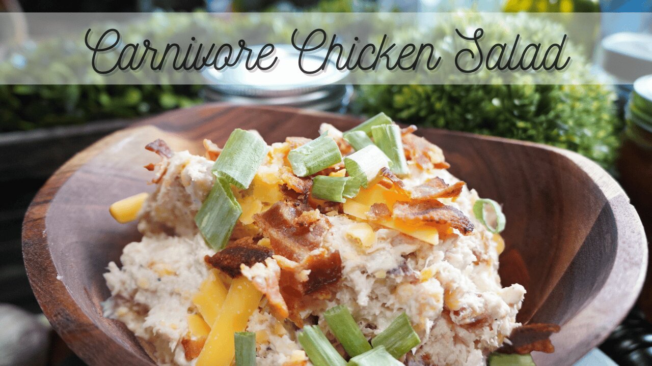 **Carnivore Chicken Salad Recipe | Packed with Flavor and Protein 🥓🐓