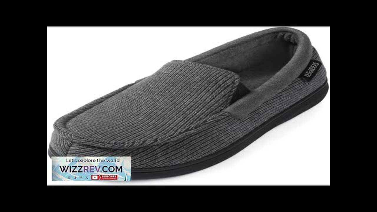 ULTRAIDEAS Men's Carver Slippers Moc Loafer House Shoes Memory Foam Review