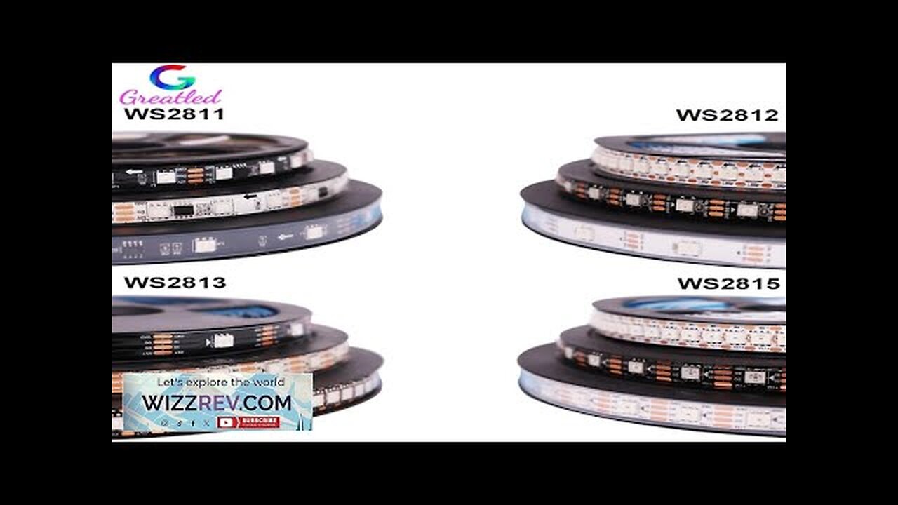 WS2812B WS2811 WS2813 WS2815 30/60/144 leds/m Smart Pixels RGB LED Strip WS2812 Review