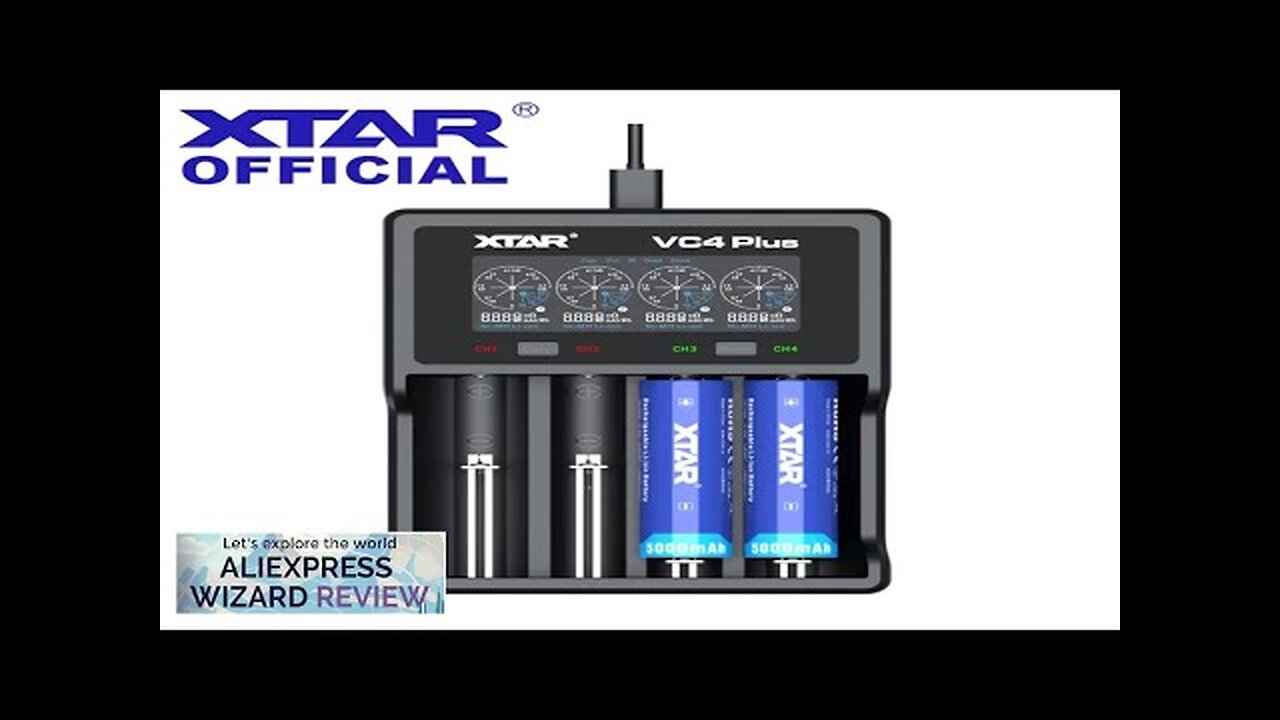 XTAR Qucik Charger QC3.0 AA AA Rechargeable Battery 26650 21700 20700 18700 Review