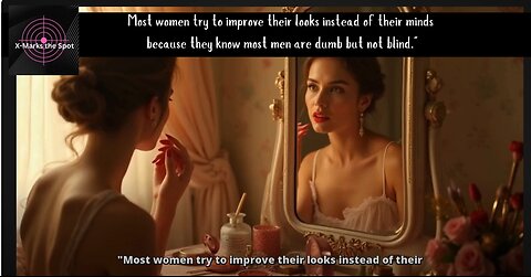 Most women try to improve their looks instead of their minds because they know most men are....