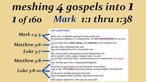 051 Mark 1_1 thru 1_38 re editing p1 [Jesus] [Live]