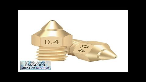 TWOTREES®Brass Copper TTS New Pointed Nozzle 1.75mm 0.2/0.3/0.4/0.5 Extruder Print Head Review