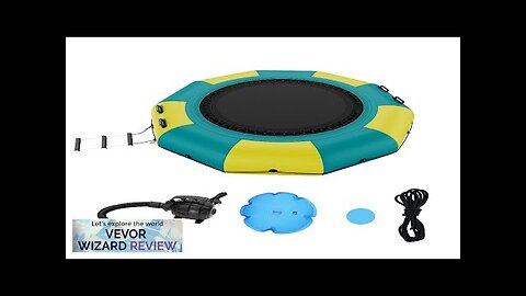 VEVOR Inflatable Water Bouncer 10ft Recreational Water Trampoline Portable Bounce Swim Review