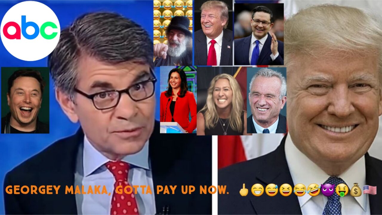 George Stephanopoulos And ABC To Pay Trump. 🖕😁😅😆😂🤣😈🤑💰🇺🇸