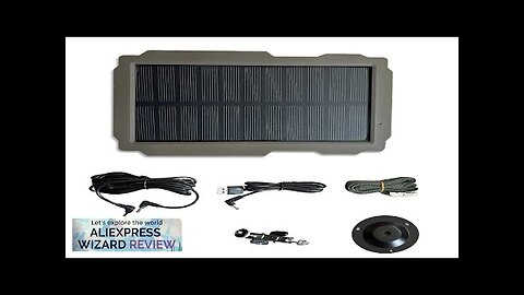 Trail Game Camera Solar Panel Kit 3000mAh 6V-12V Rechargeable Solar Charger Review