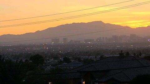 Did you see tonight's Las Vegas sunset? Check this out! 01.21.2025 #follow #lasvegas #weather