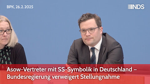 Asow-Vertreter mit SS-Symbolik in Deutschland – Bundesregierung verweigert Stellungnahme | BPK