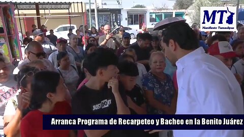 Arrancó Carlos Peña Ortiz el Programa de Recarpeteo y Bacheo 2025 en la Benito Juárez