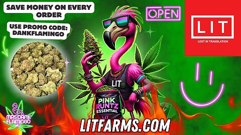 Giving Lit Farm's Pink Runtz Essential a Try! Mrs Dank Flamingo Review!!