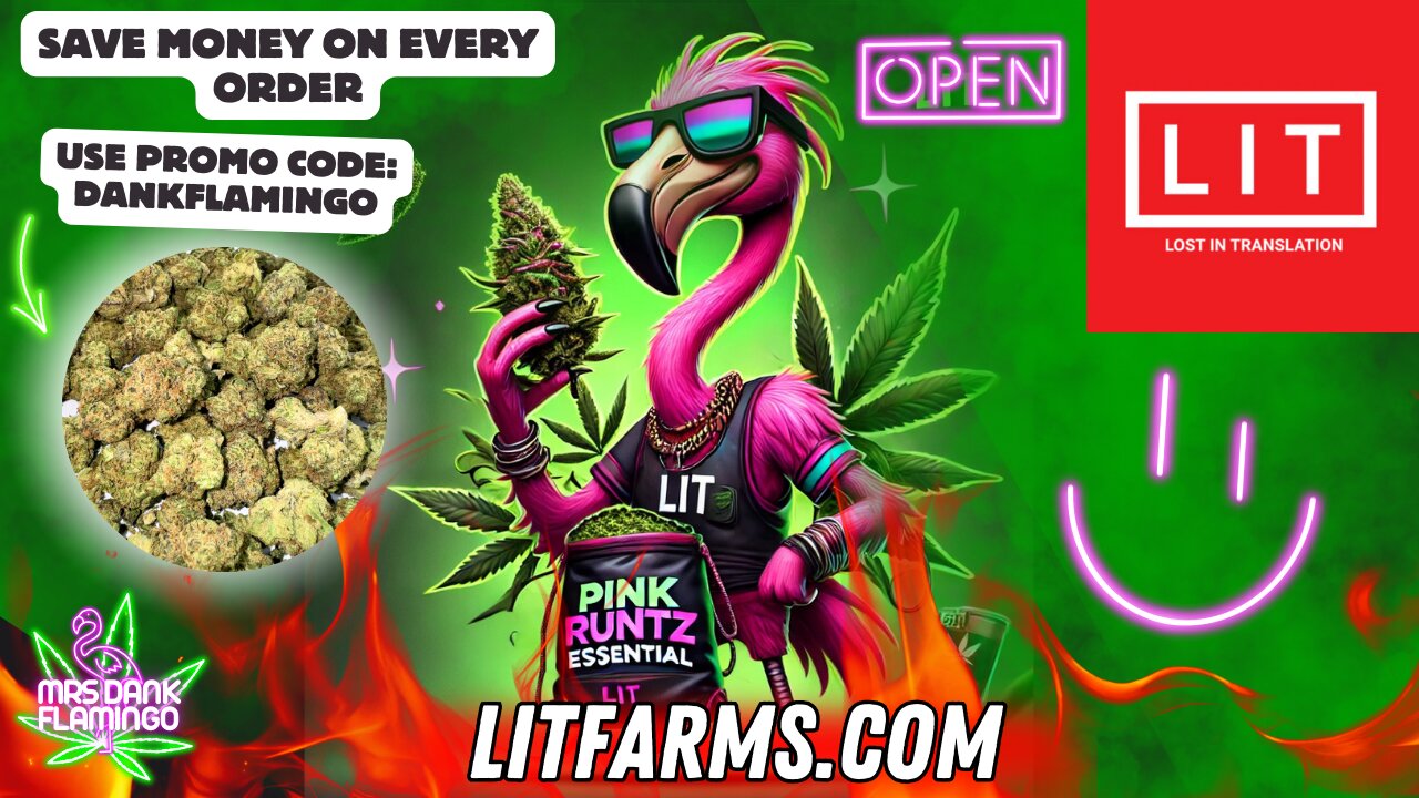 Giving Lit Farm's Pink Runtz Essential a Try! Mrs Dank Flamingo Review!!