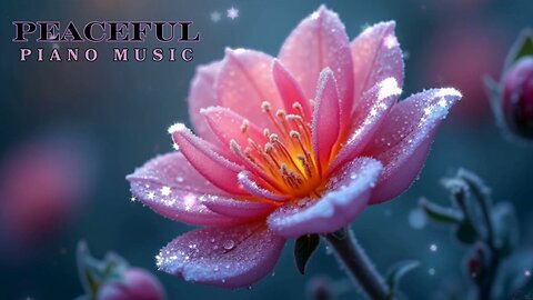 Fall Asleep in Minutes | Glistening Flower and Piano Music