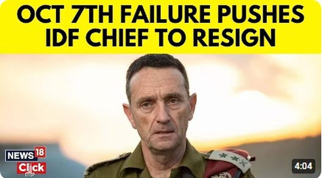Israel’s Army Chief Herzi Announces He Will Resign Over Failure To Prevent Oct 7 Attack - N18G