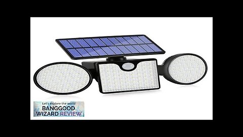 Outdoor Solar Powered Flood Lights With Movement Detection 3 Adjustable Heads Review