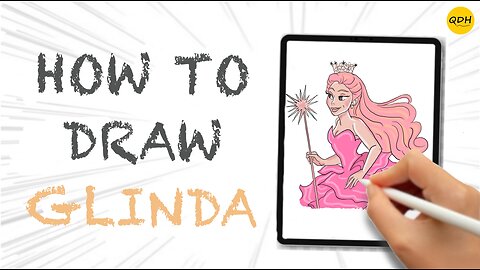 How to Draw Glinda from Wicked...learn with @QuickDrawHabit #wicked #glinda #arianagrande