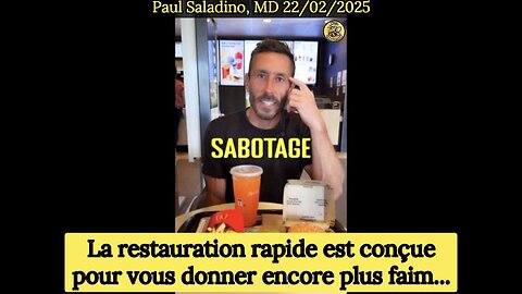 🍔🍟🌭La restauration rapide est conçue pour vous donner encore plus faim…