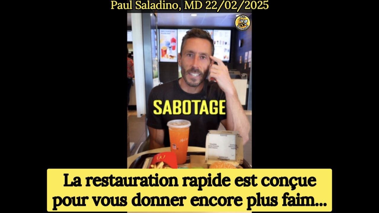 🍔🍟🌭La restauration rapide est conçue pour vous donner encore plus faim…