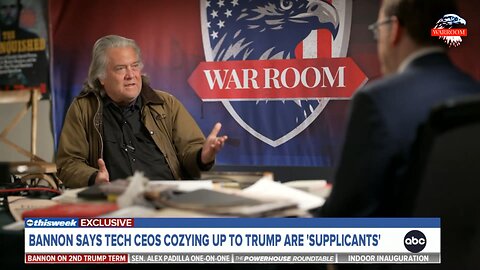 Steve Bannon Interviewed by ABC’s Jonathan Karl on This Week — 19 Jan 2025