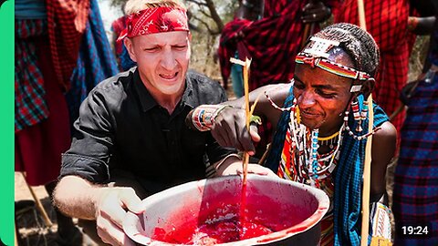 SHOCKING Tribal Food in Kenya!!! Rarely Seen Food of the Maasai People!