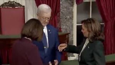 Viral Moment Sen. Fischer's Husband Snubs Harris' Hand