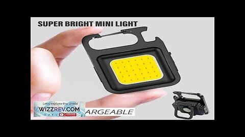 Super Bright MINI COB Keychain Flashlight Charging Lamp Camping Lights with Magnet Review