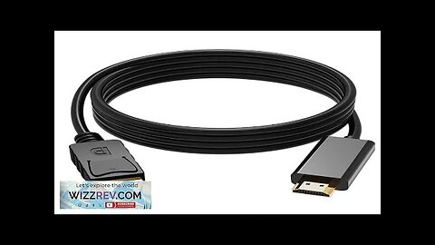 1.8M DisplayPort to HDMI-compatible Cable 4K*2K Converter Cable for Connecting Laptop Review