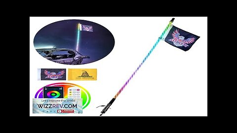 VEVOR 1 PC 4 FT Whip Light APP & RF Remote Control Review