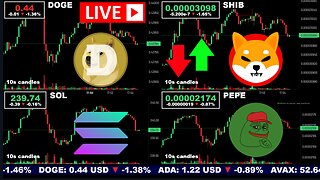 🟢 Dogecoin, Shiba Inu, Solana, and Pepe | LIVE Crypto Prices & Charts 24/7 🔴