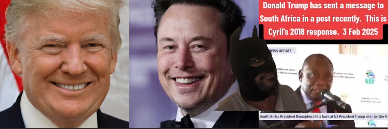 Trump vows to save white South Africans while Musk calls for welcoming them as refugees #donaldtrump