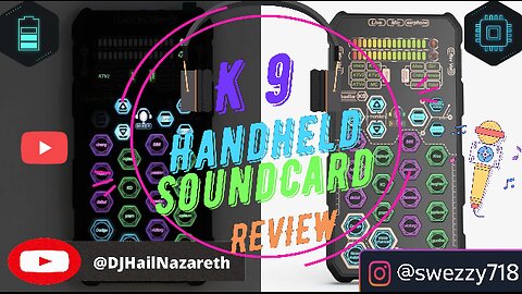 K9 SMALL THIN HANDHELD SOUND CARD MIXER EVER