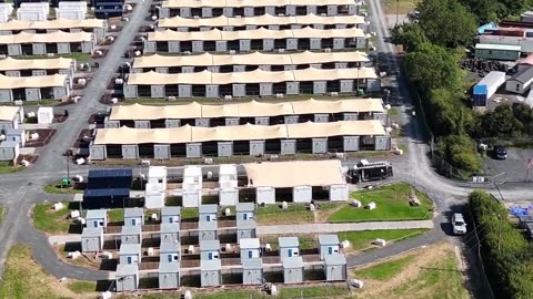 This is a migrant center in Floods Cross, County Kildare, Ireland