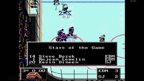 NHL '94 Franchise Mode 1992 Regular Season G49 - Stantonator (EDM) at Len the Lengend (SJ)