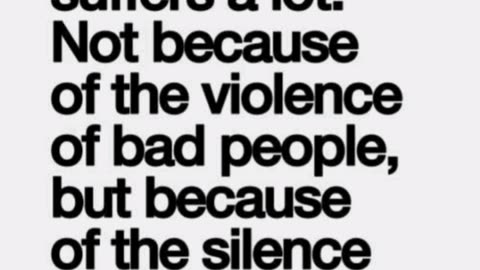 🎗🎗🎗🎗🗣 THE WORLD NEEDS TO SPEAK OUT - SPEAK UP !!!