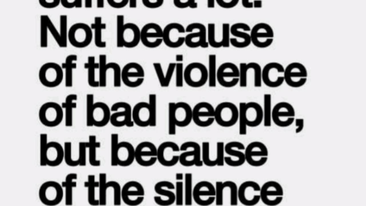 🎗🎗🎗🎗🗣 THE WORLD NEEDS TO SPEAK OUT - SPEAK UP !!!