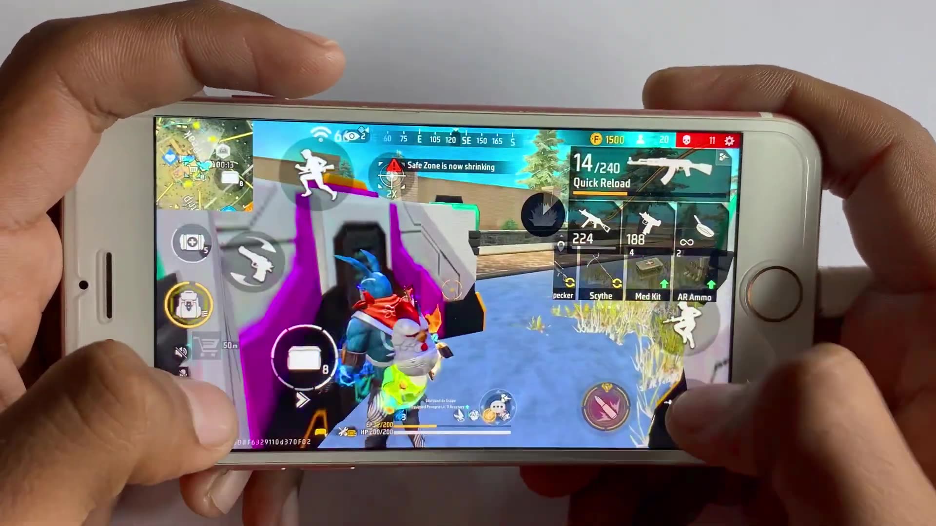 iphone 6s free fire settings