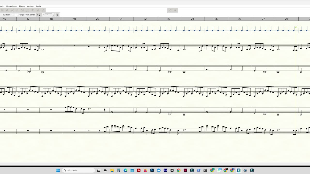 📝🎼 Canta y aprende 'The Foggy Dew' con la partitura en tiempo real 🎵✨