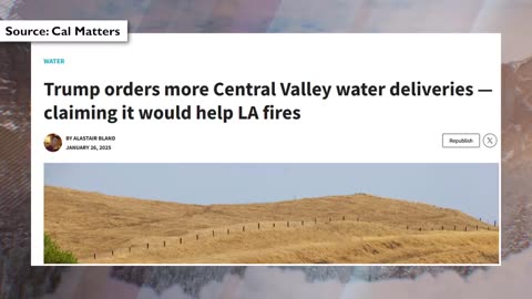 Trump came to California to "turn on the water", but what does it actually mean?